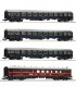 64194 Roco Set of 4 passenger cars for F-train 23 Schwabenpfeil